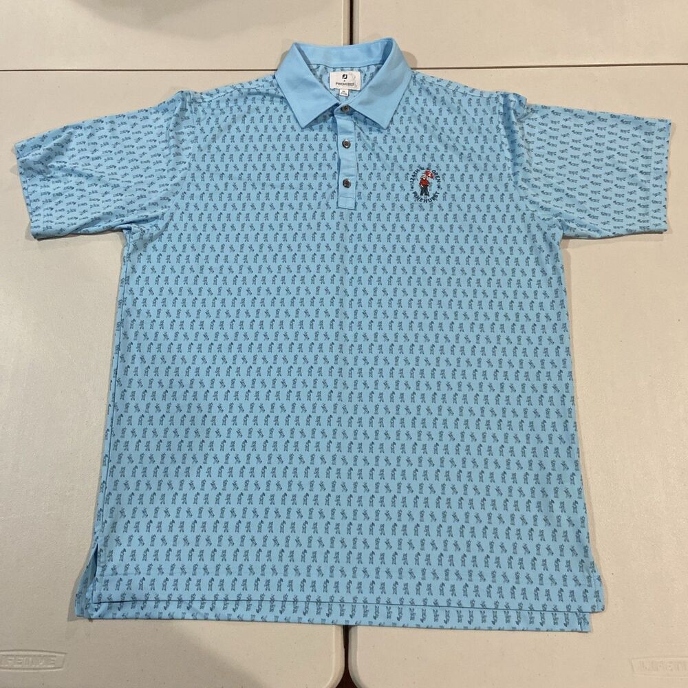 FootJoy x Pinehurst 124th US Open Members Logo AOP XL Polo Performance Stretch